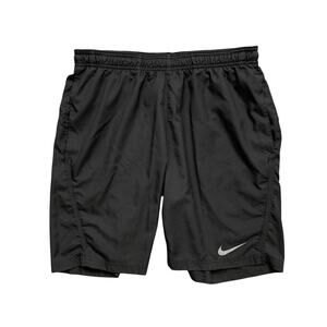 Nike Shorts Mens M Medium Black Dri Fit Power 9 Inch Woven Running Training Gym